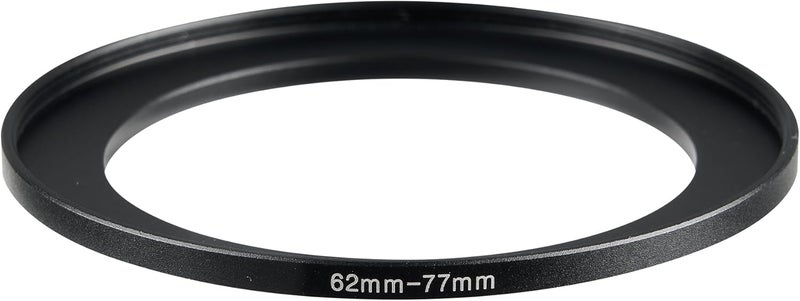 JOYTOLIN 62-77mm Metal Step-Up/Down Ring Adapter Compatible with Mirrorless Cameras DSLR Lens, UV CPL ND Filter Thread Converter, Black - Image 2